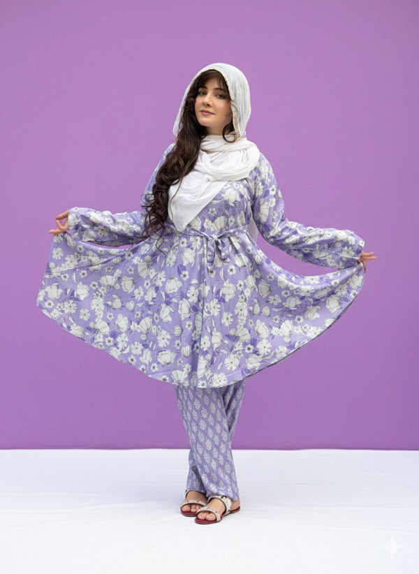 Purple frock haya by rabi