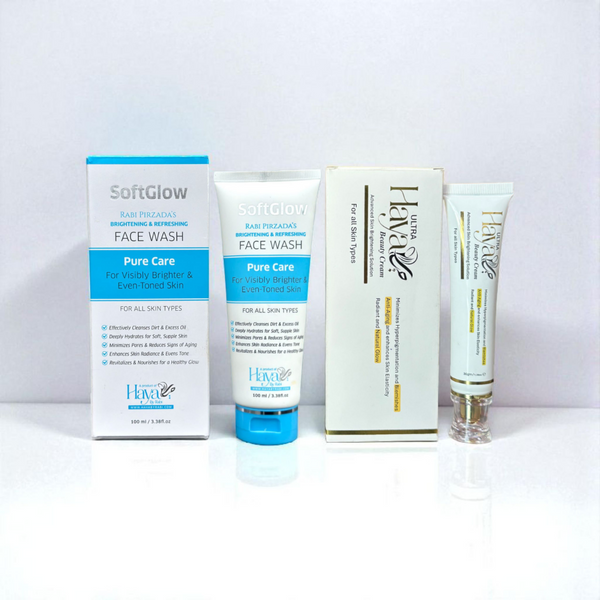 SoftGlow Face Wash & Haya Beauty Cream (Ultra)